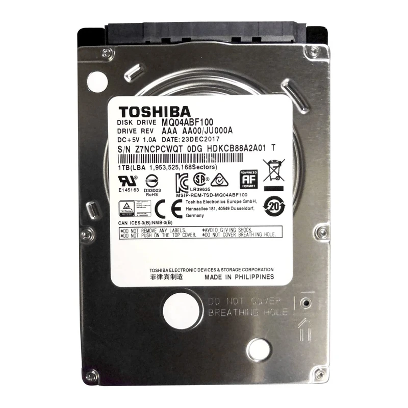 هارد توشیبا لپ تاپ مدل Toshiba MQ4 ABF100 1TB 128MB